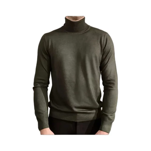Roll-Neck Knitted Sweater