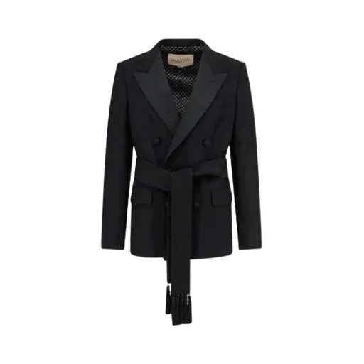 Valentino Double-Breasted Belted Jacket