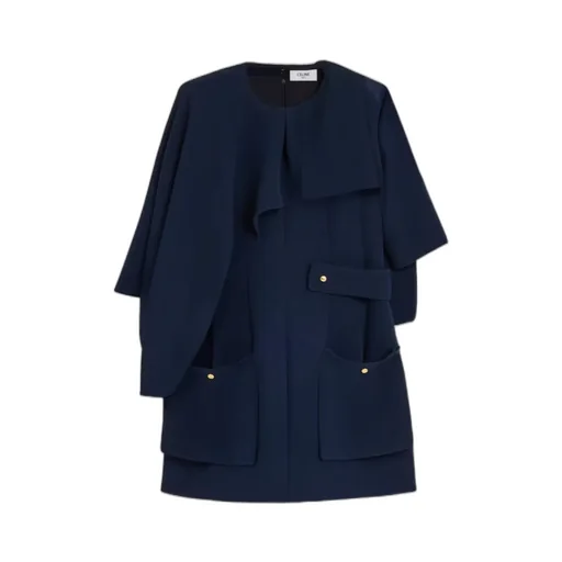 Cape Dress In Viscose Cady