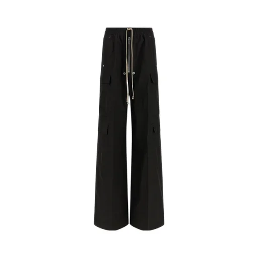 Rick Owens Cargobelas Wide-Leg Drawstring Pants
