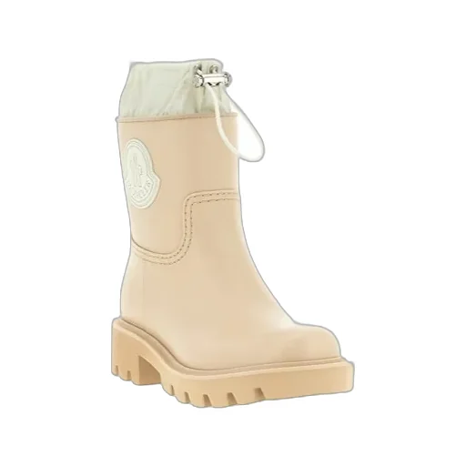Moncler Kickstream Logo Patch Rain Boots