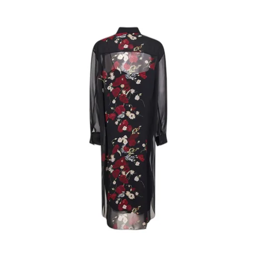 Khaite Floral Printed Shirt Dresses