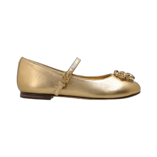 Dolce & Gabbana Kids Embellished Ballet Flats