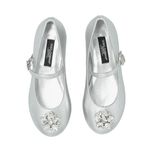 Dolce & Gabbana Kids Embellished Ballet Flats