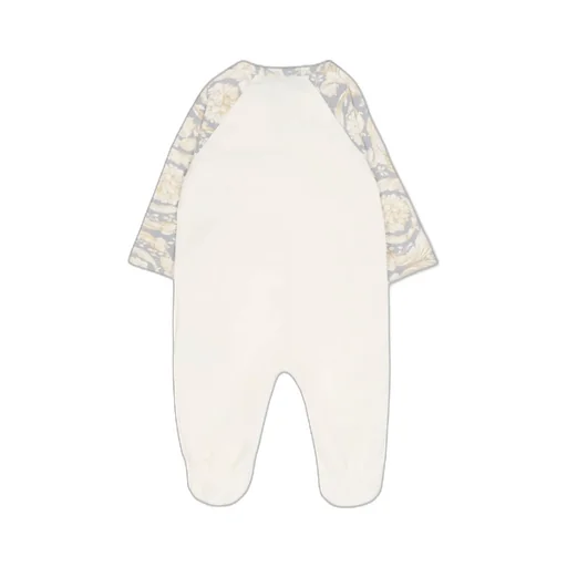 Versace Kids Long Sleeve Logo Print Crewneck Jumpsuit
