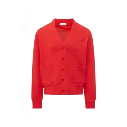 Givenchy V-Neck Button-Up Sweatshirt
