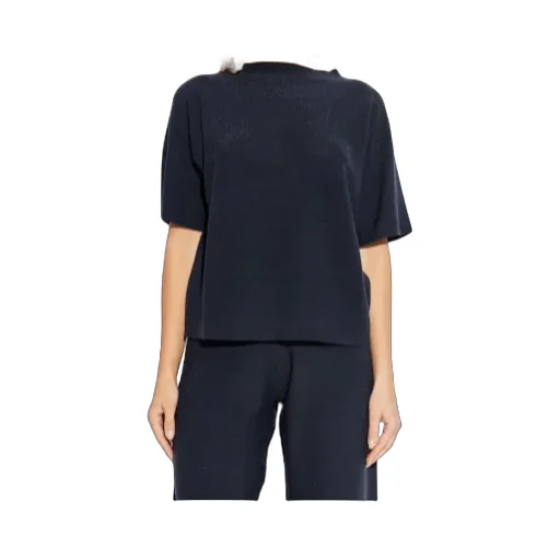 Fabiana Filippi Lurex Thread Crewneck Ribbed Top