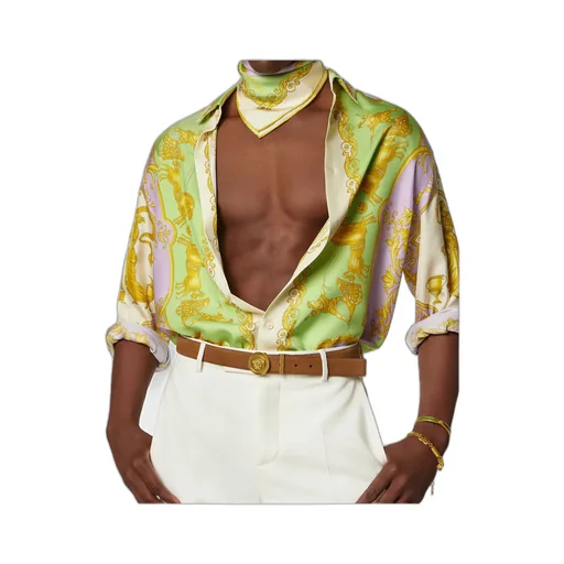 Medusa-Motif Silk Scarf