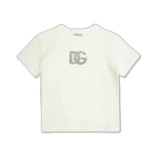 Dolce & Gabbana Kids Logo Embellished Crewneck T-Shirt
