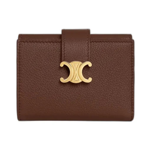 Fine Strap Wallet Nino In Supple Grained Calfskin