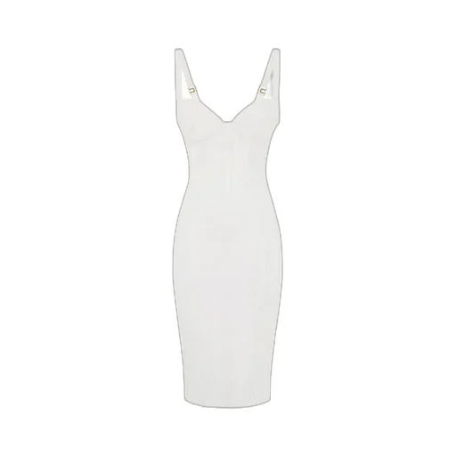 Elisabetta Franchi Strapped Corset Midi Dress