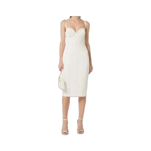 Elisabetta Franchi Strapped Corset Midi Dress