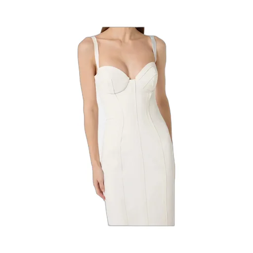 Elisabetta Franchi Strapped Corset Midi Dress
