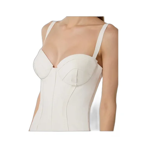 Elisabetta Franchi Strapped Corset Midi Dress
