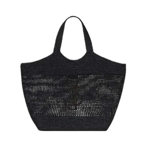 Saint Laurent Icare Logo Plaque Tote Bag