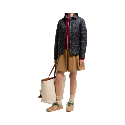 Moncler Diamond-Quilted Padded Shirt Jacket