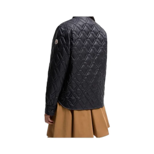 Moncler Diamond-Quilted Padded Shirt Jacket