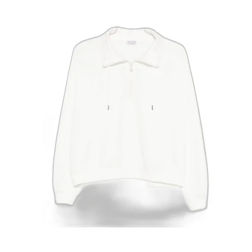 Brunello Cucinelli Quater-Zip Detailed Sweatshirt