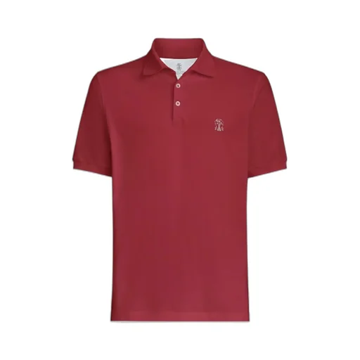 Brunello Cucinelli Logo Short-Sleeve Polo Shirt