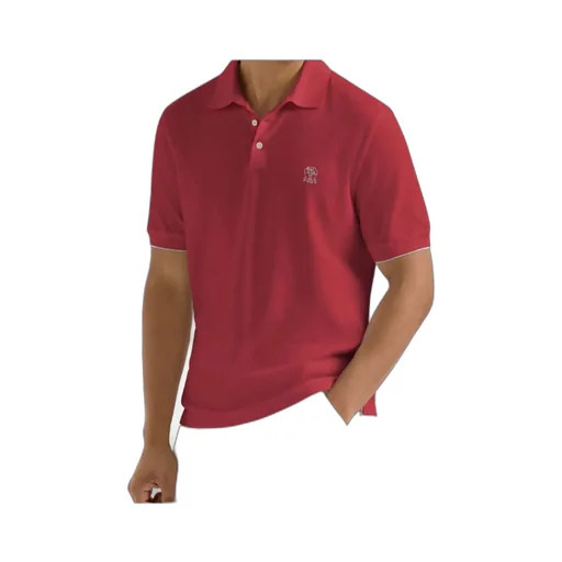 Brunello Cucinelli Logo Short-Sleeve Polo Shirt