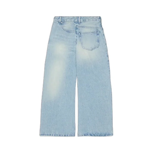 Logo Patch Wide-Leg Jeans