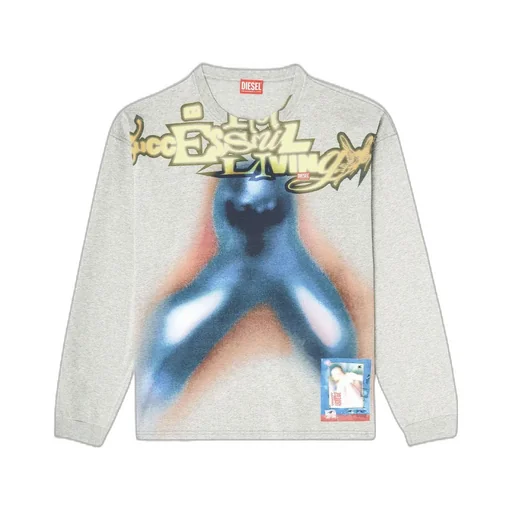 Graphic-Print Long-Sleeve T-Shirt