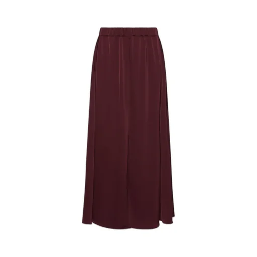 Flared Satin Skirt