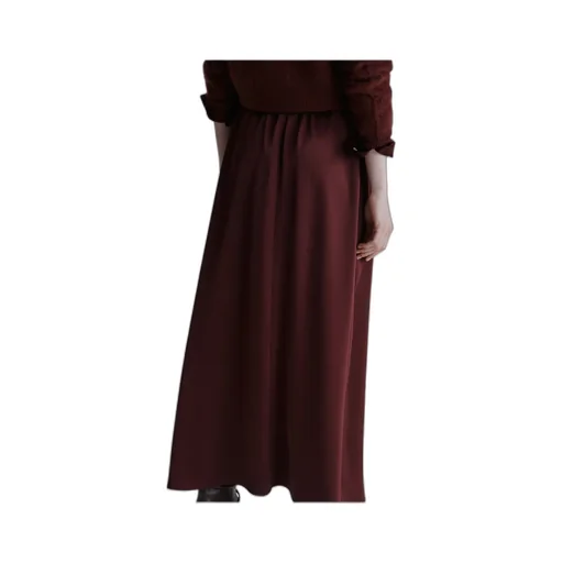 Flared Satin Skirt