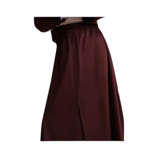 Flared Satin Skirt