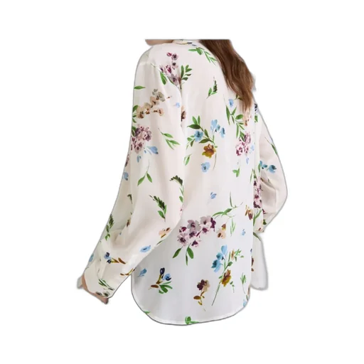 Printed Silk Shirt - Cream