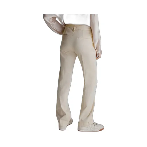 Wide-Leg Trousers - Cream