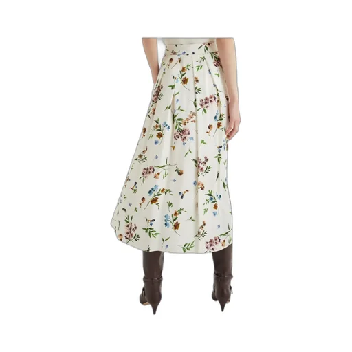 Full Satin Skirt - Cream