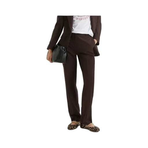 Slim-Fit Trousers - Brown
