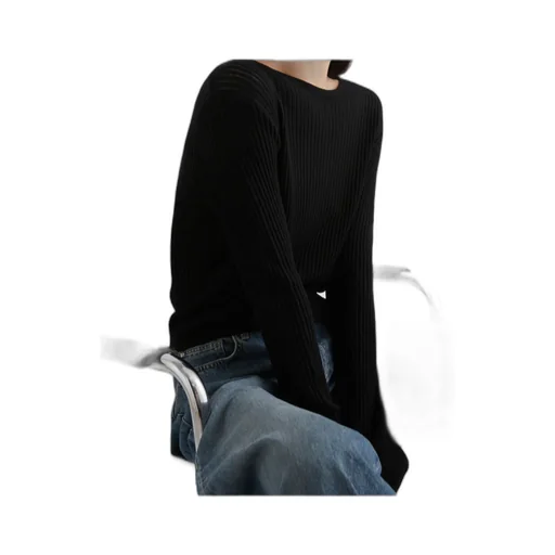 Rib-Knit Ultra-Light Sweater