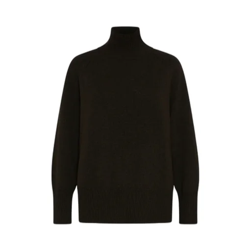 Oversized Wool And Cashmere Sweater - Brown