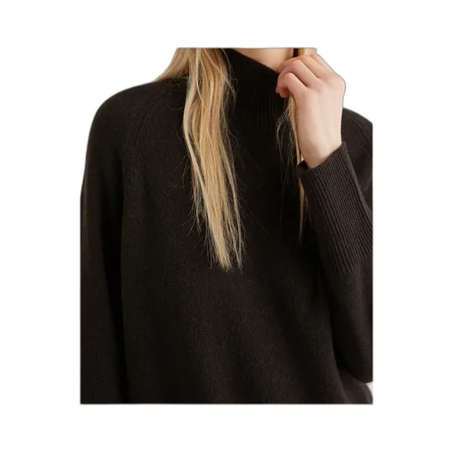 Oversized Wool And Cashmere Sweater - Brown