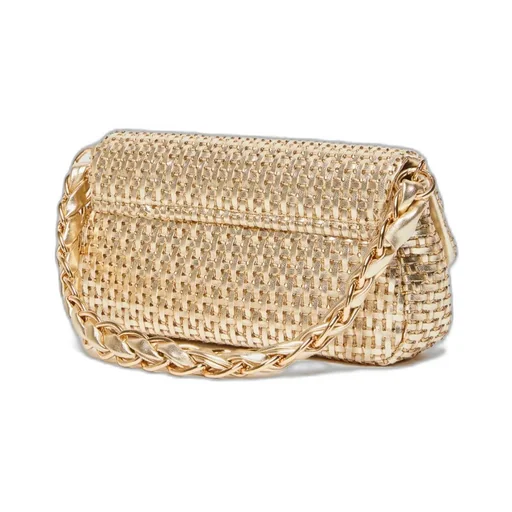 Le Muse Medium Woven Bag With Rhinestones