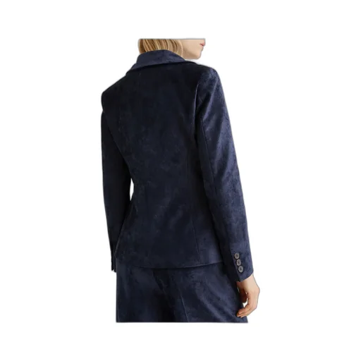 Single-Breasted Corduroy Blazer - Midnightblue