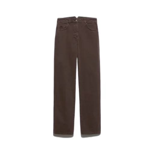 Straight-Leg Cotton-Drill Trousers