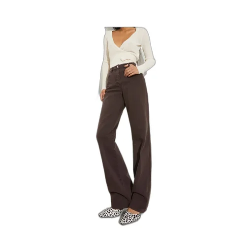 Straight-Leg Cotton-Drill Trousers