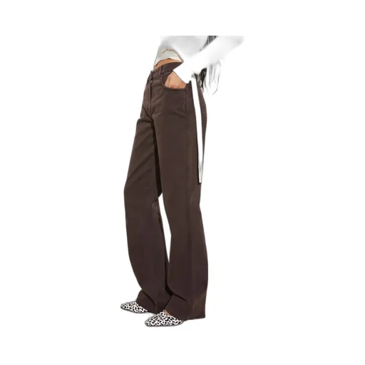 Straight-Leg Cotton-Drill Trousers