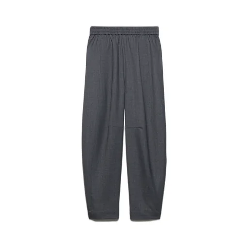 Barrel-Leg Grisaille Trousers