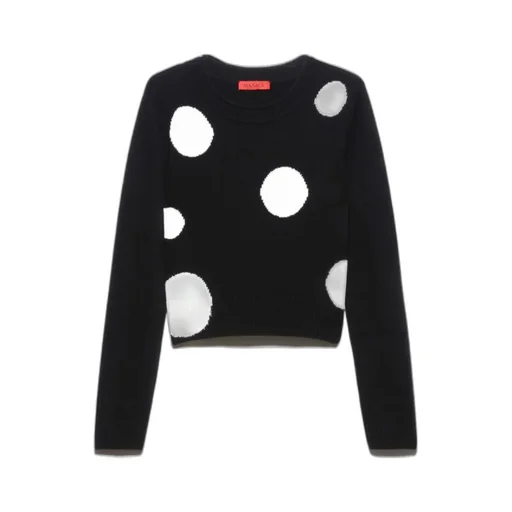 Polka-Dot Jacquard Jumper