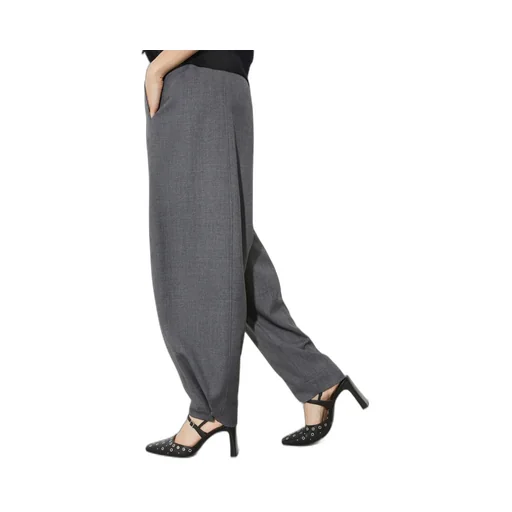 Barrel-Leg Grisaille Trousers