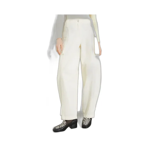 Barrel-Leg Cargo Trousers