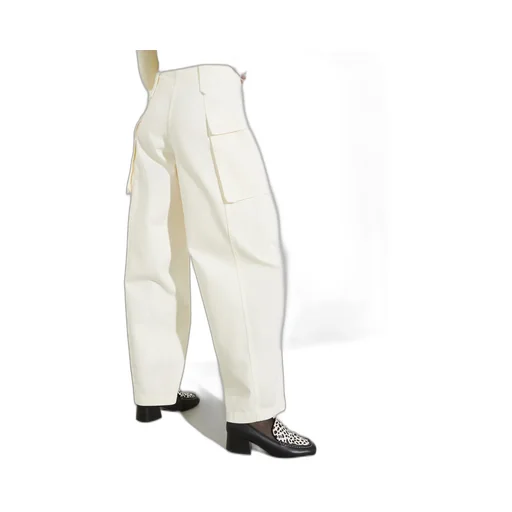 Barrel-Leg Cargo Trousers