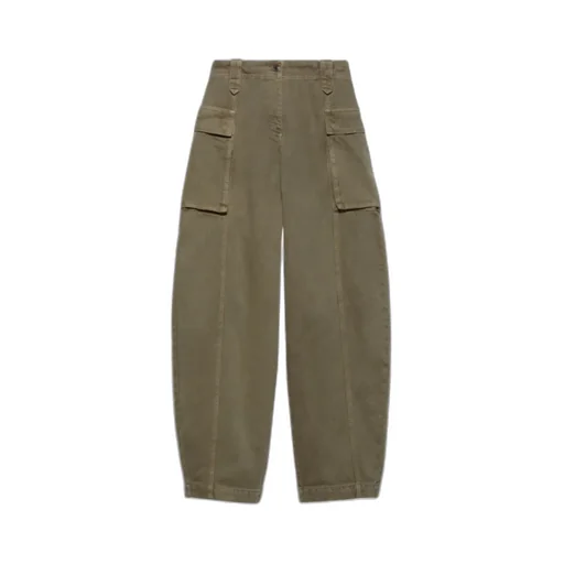 Barrel-Leg Cargo Trousers