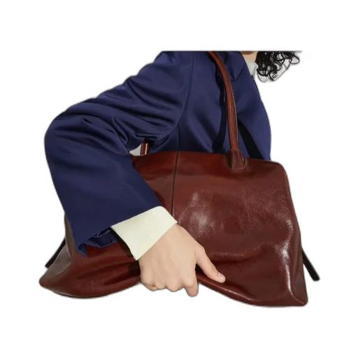 Glossy Leather Handbag