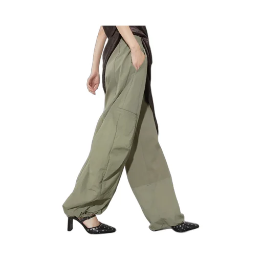 Cotton Knit And Nylon Sweatpants