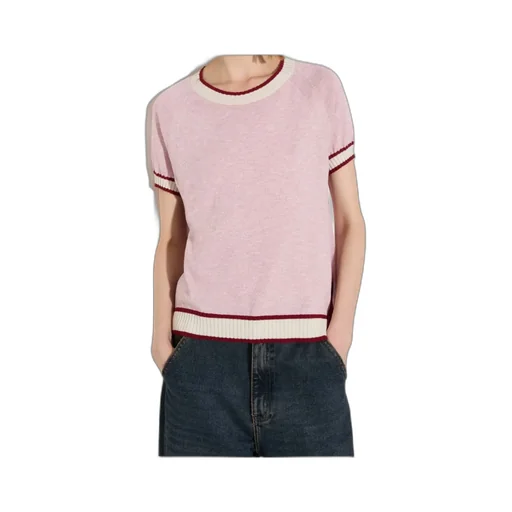 Short-Sleeved Knitted T-Shirt